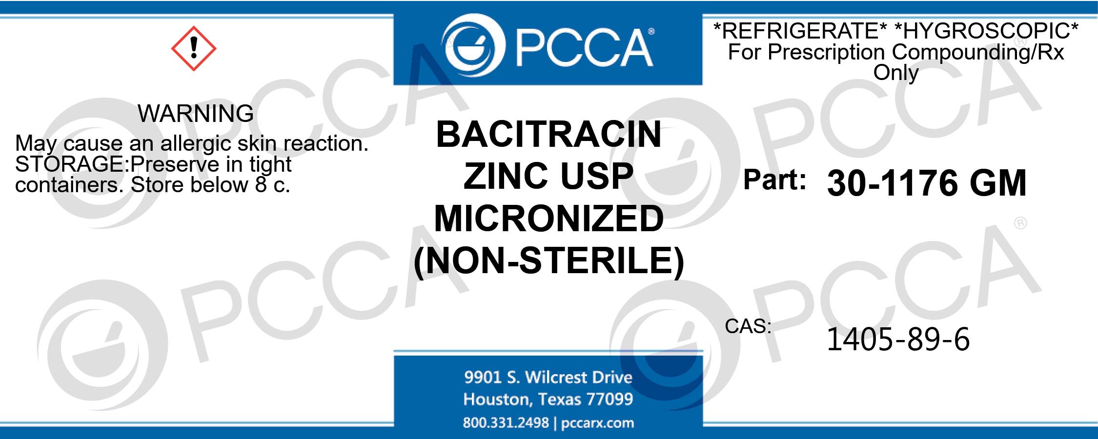 BACITRACIN ZINC USP MICRONIZED (NON-STERILE) - PCCA