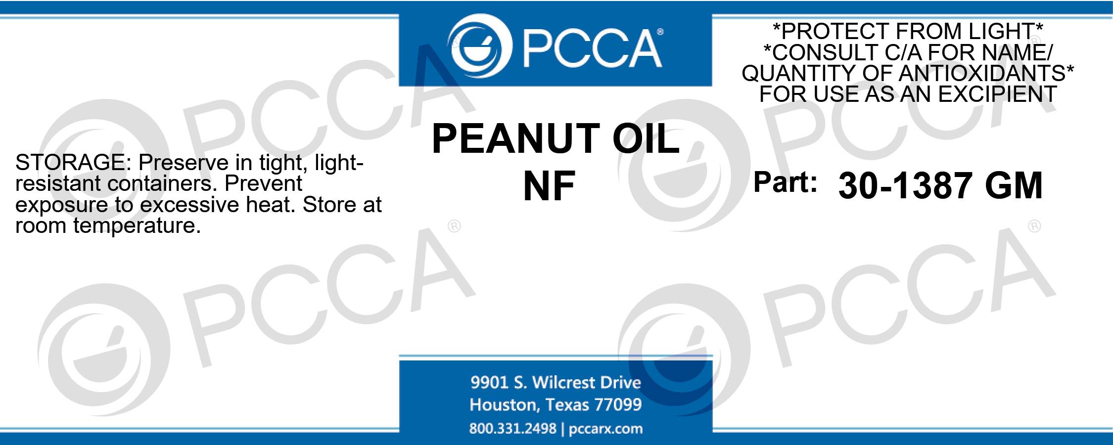 PEANUT OIL NF PCCA