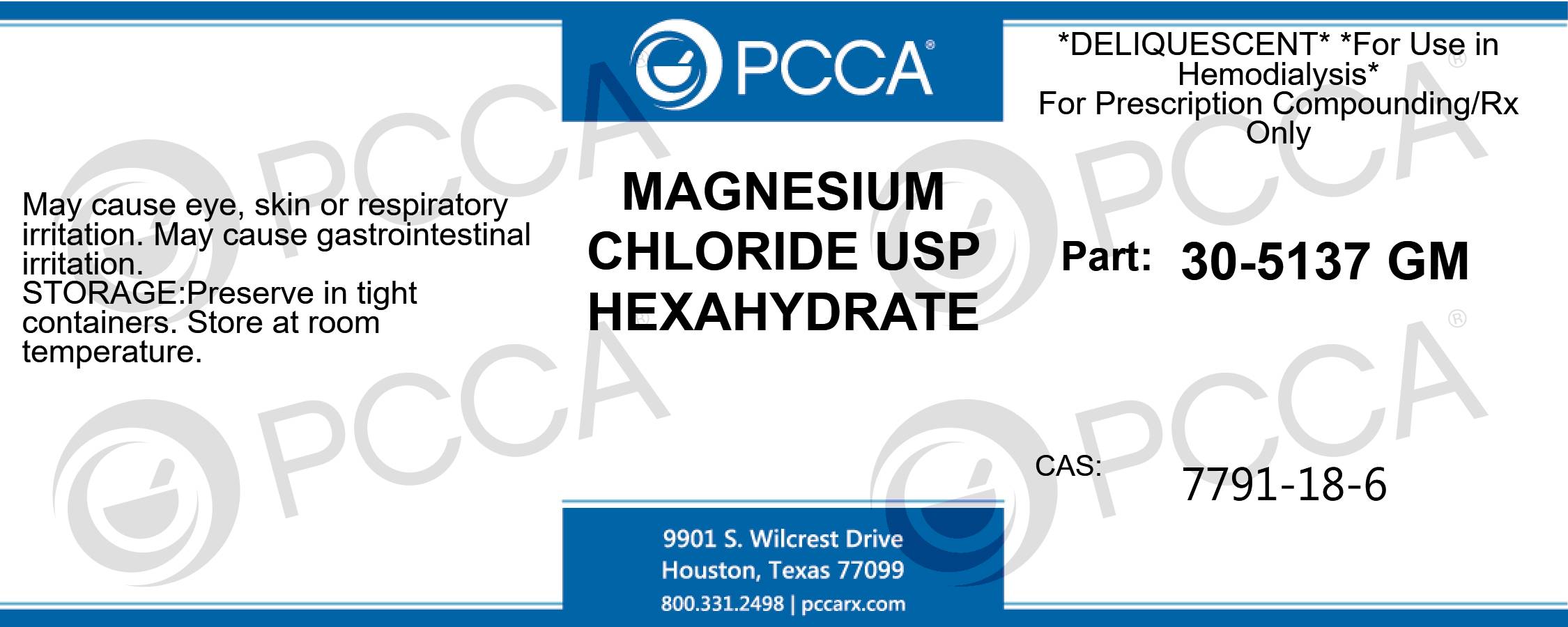 MAGNESIUM CHLORIDE USP HEXAHYDRATE PCCA