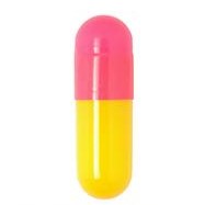 CAPSULE #1-PINK/YELLOW-OPAQUE LOCKING (GELATIN) - PCCA