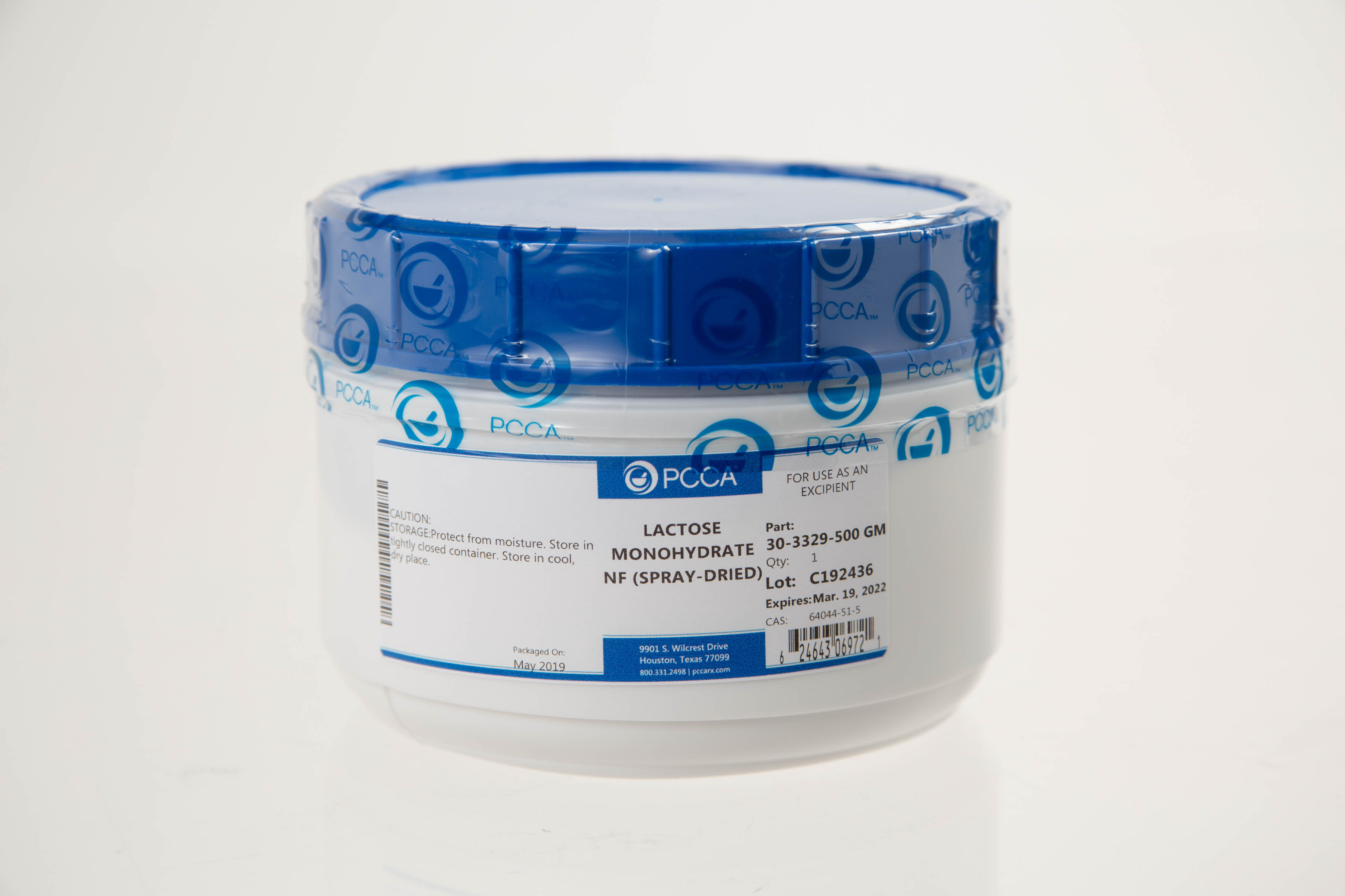 LACTOSE MONOHYDRATE NF (SPRAYDRIED) PCCA