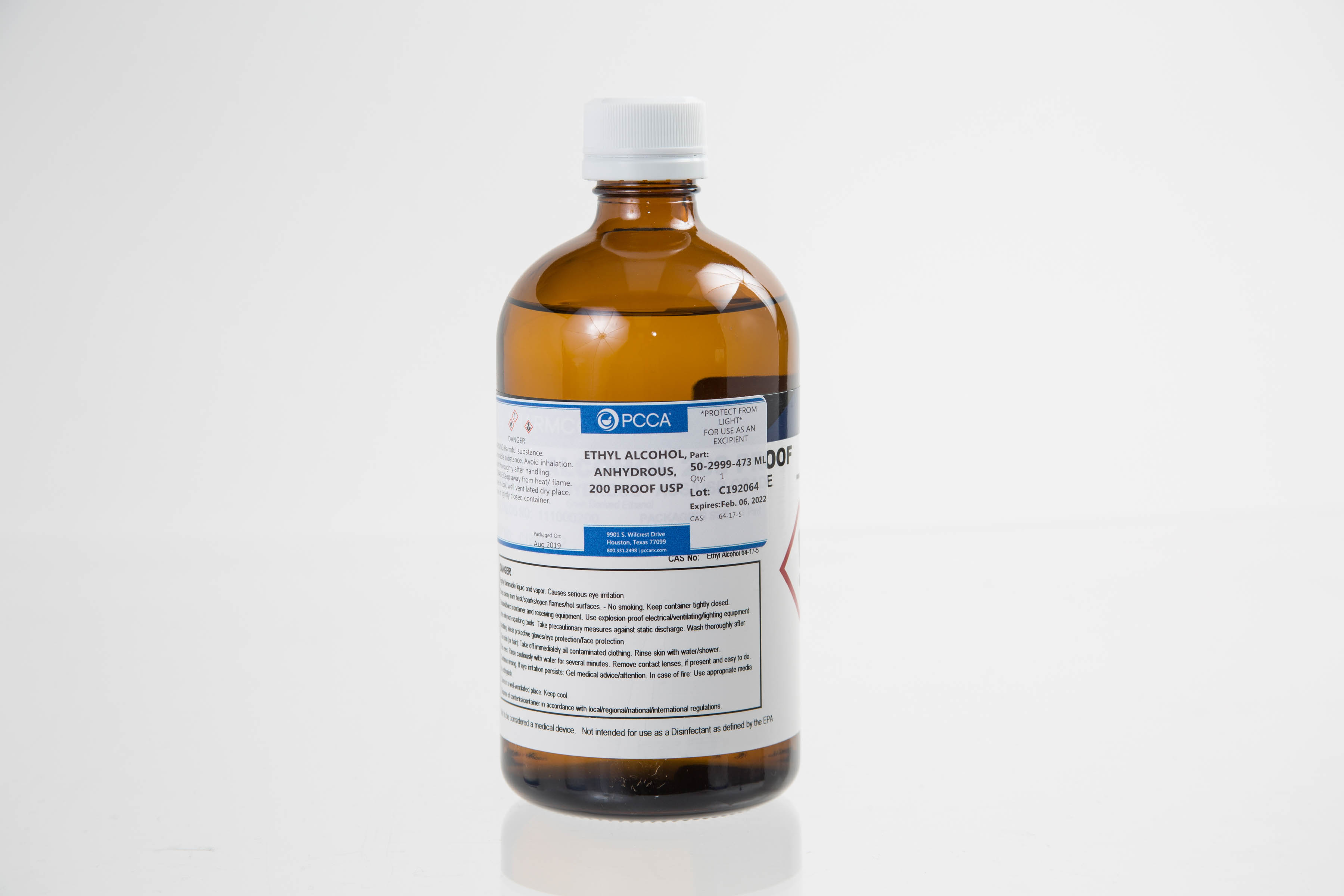 DEHYDRATED ALCOHOL, USP (ETHANOL 200 PROOF) - PCCA